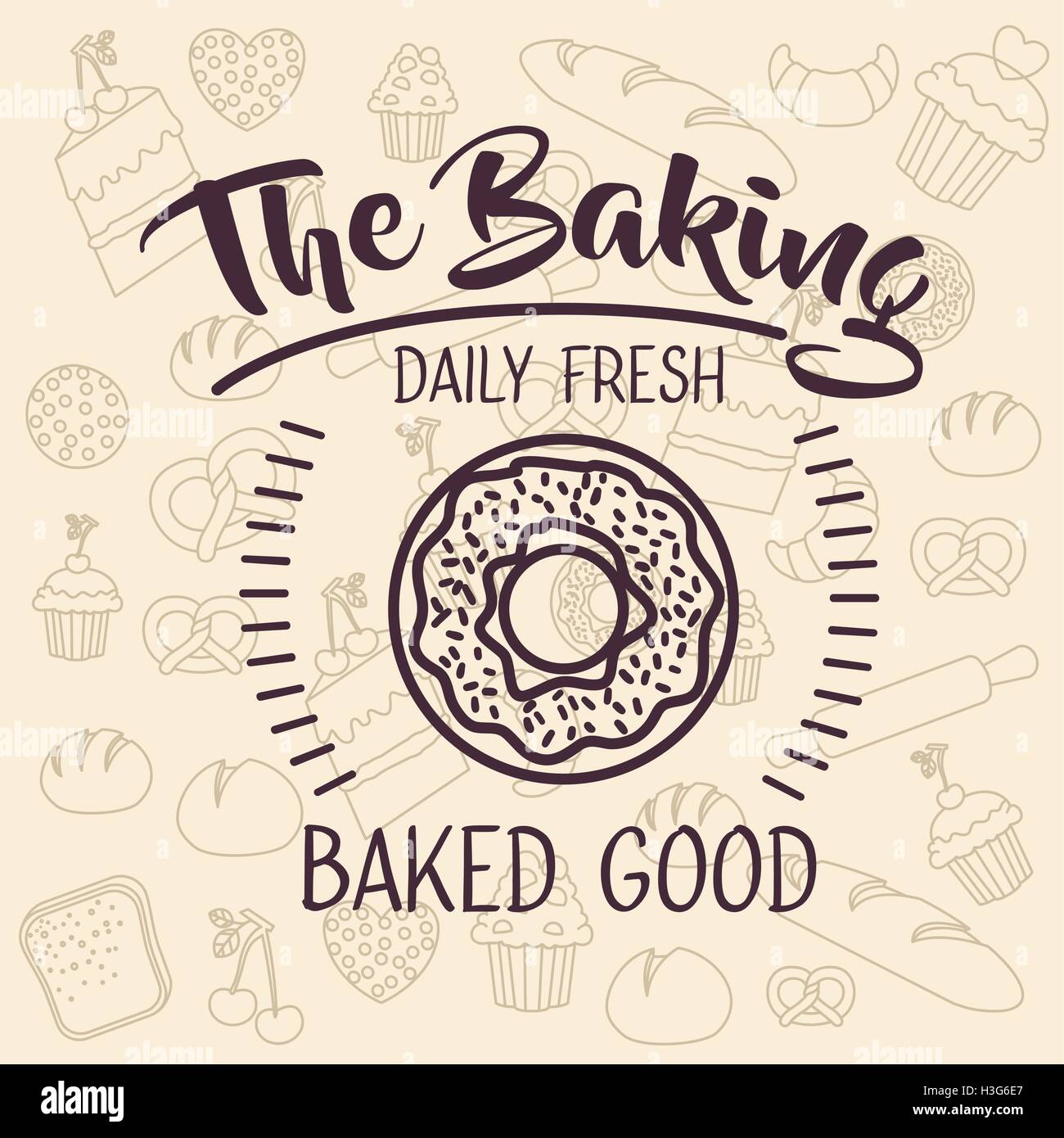 Donut of bakery food design Stock Vector Image & Art - Alamy