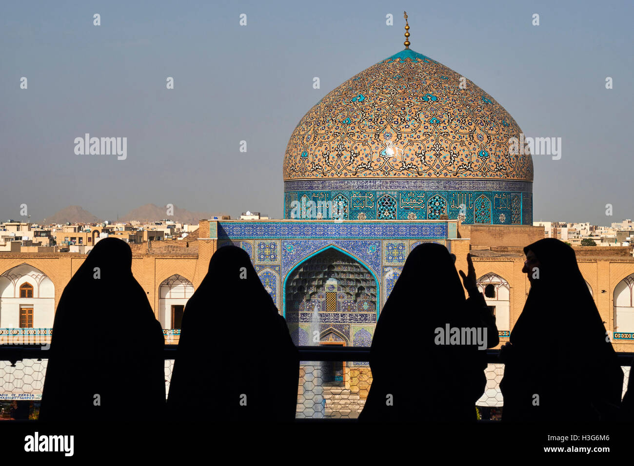 Iran, Isfahan, Imam Square, Sheikh Lotfollah mosque, world heritage of the UNESCO Stock Photo