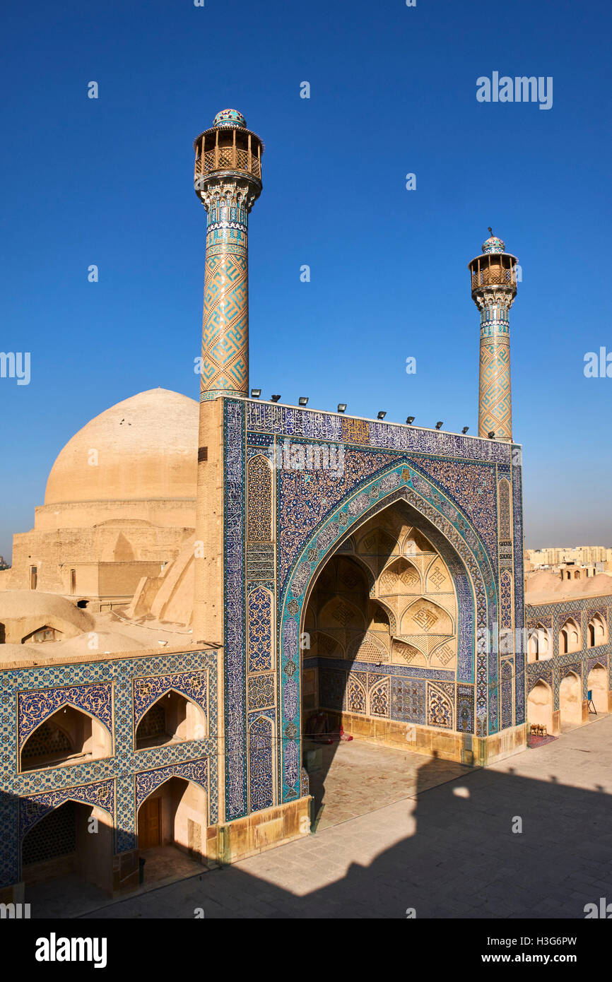 Iran, Isfahan, Friday Mosque, World Heritage Of The UNESCO Stock Photo ...