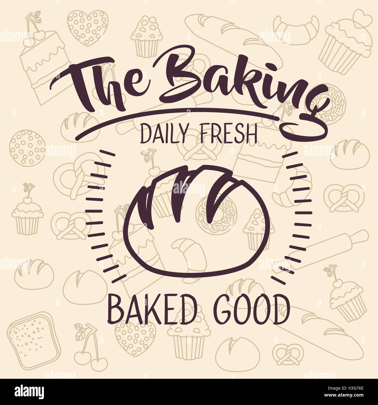 Bread of bakery food design Stock Vector Image & Art - Alamy