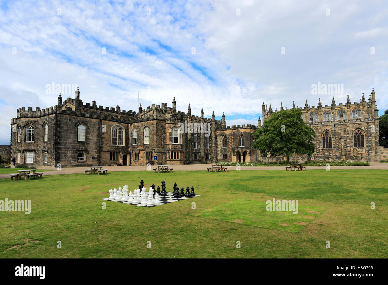 Summer, Auckland Castle, Bishop Auckland town, County Durham, England Stock Photo