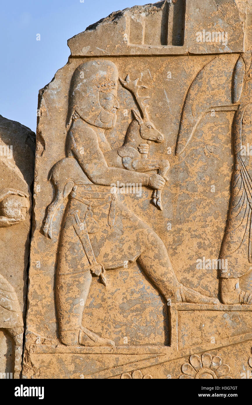 Iran, Fars Province, Persepolis, World Heritage of the UNESCO, Darius 1st palace Stock Photo