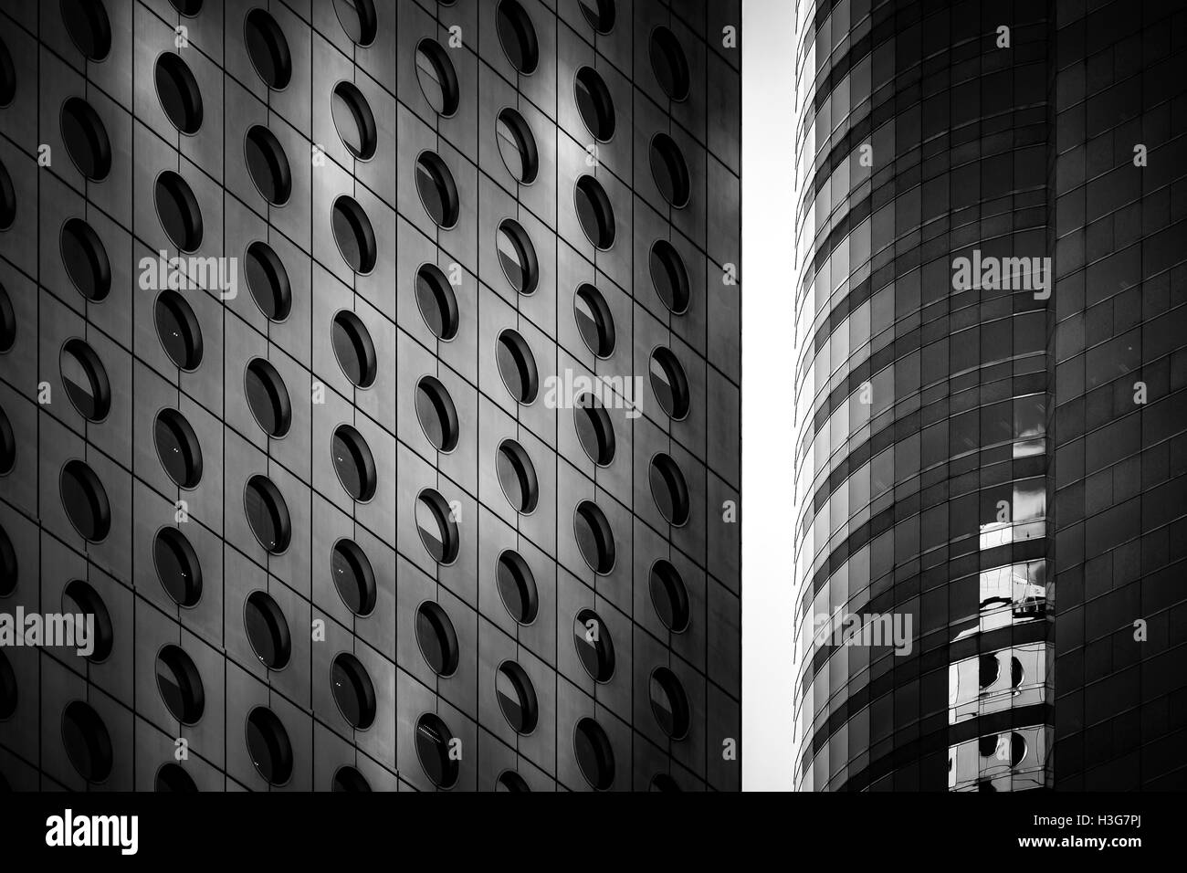 Modern architecture close up black and white 2016 Stock Photo - Alamy