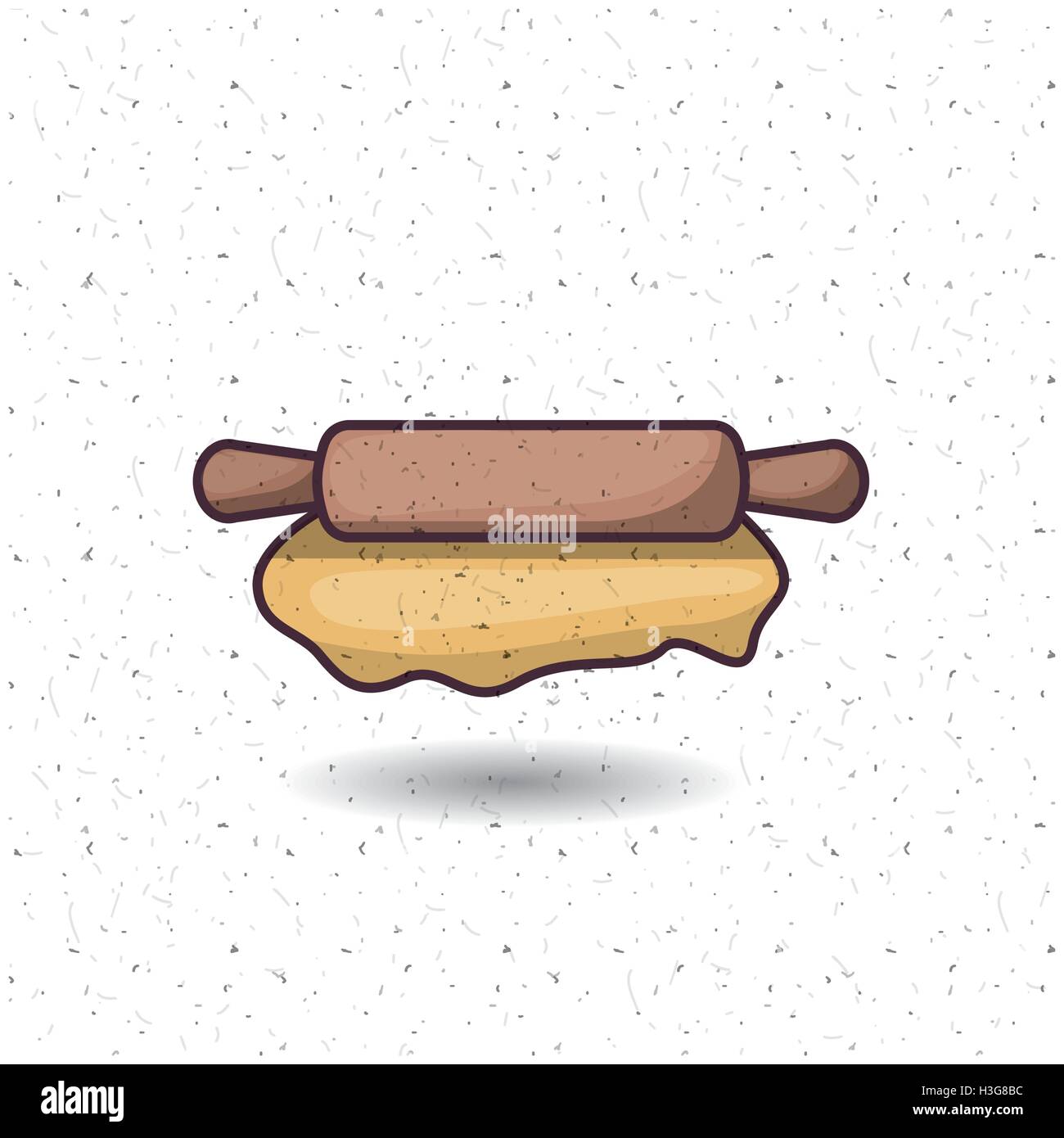 Rolling pin of bakery instrument design Stock Vector Image & Art - Alamy