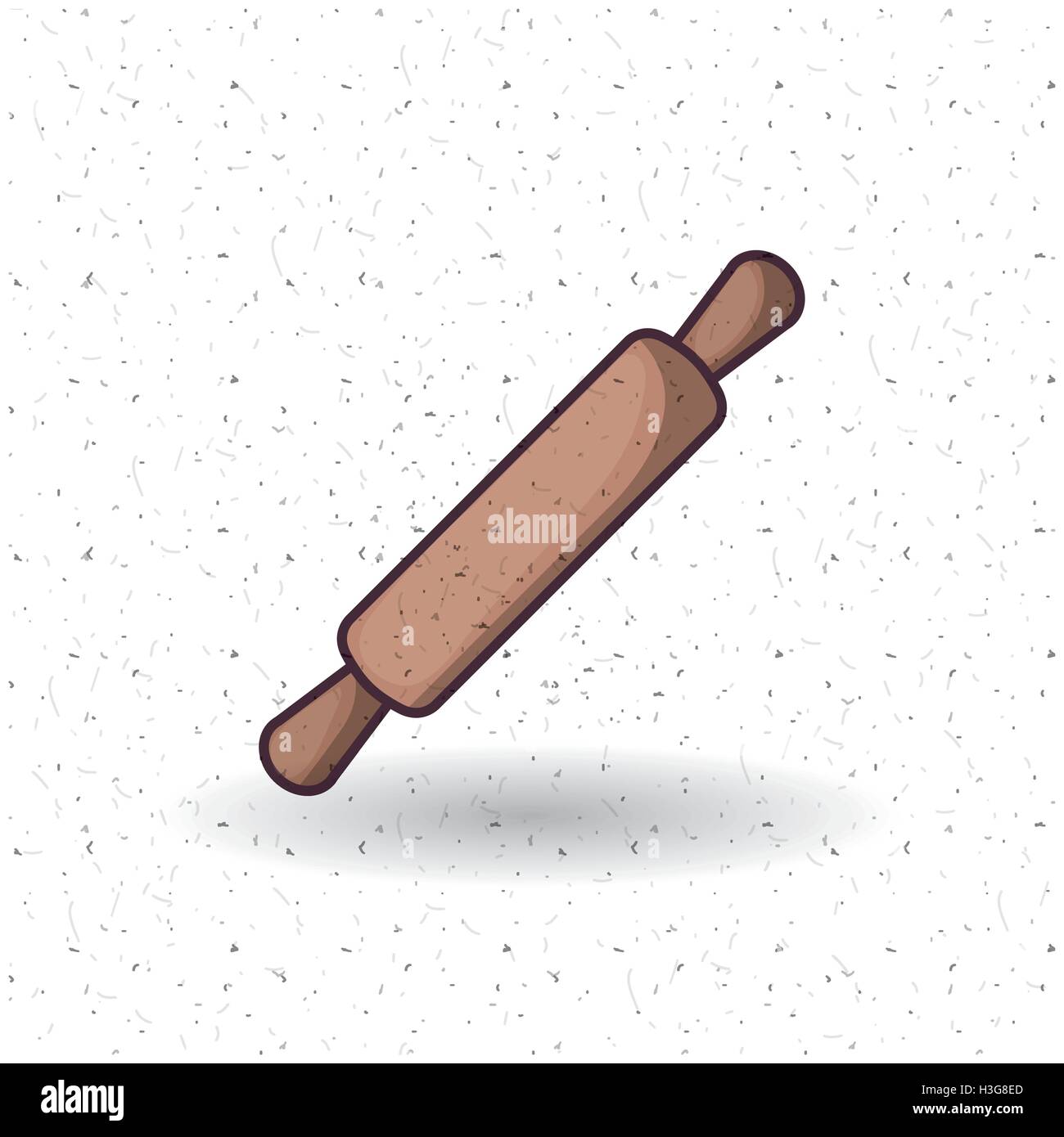 Rolling pin of bakery instrument design Stock Vector Image & Art Alamy