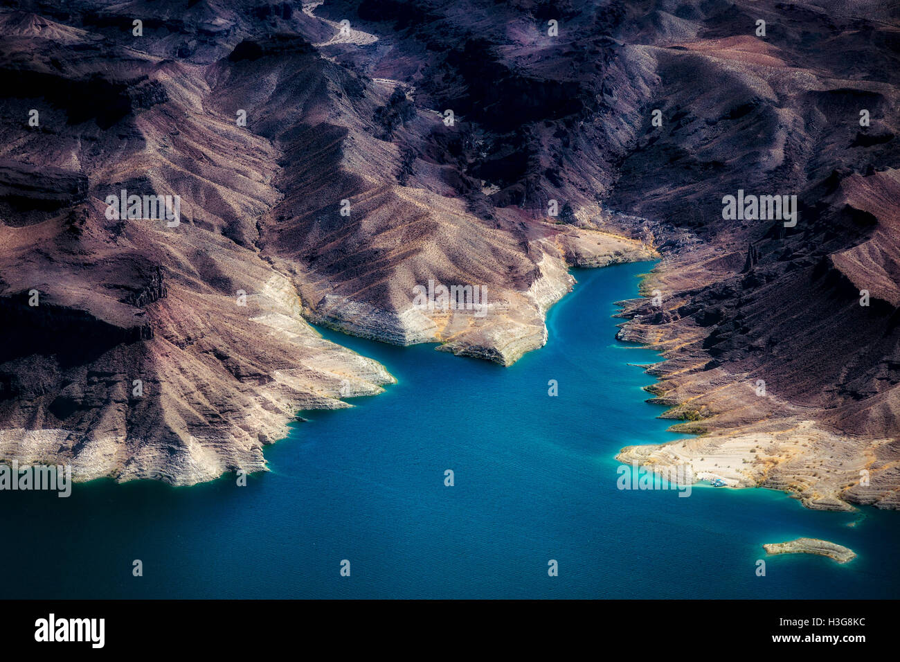 Aerial View of Lake Mead Stock Photo Alamy
