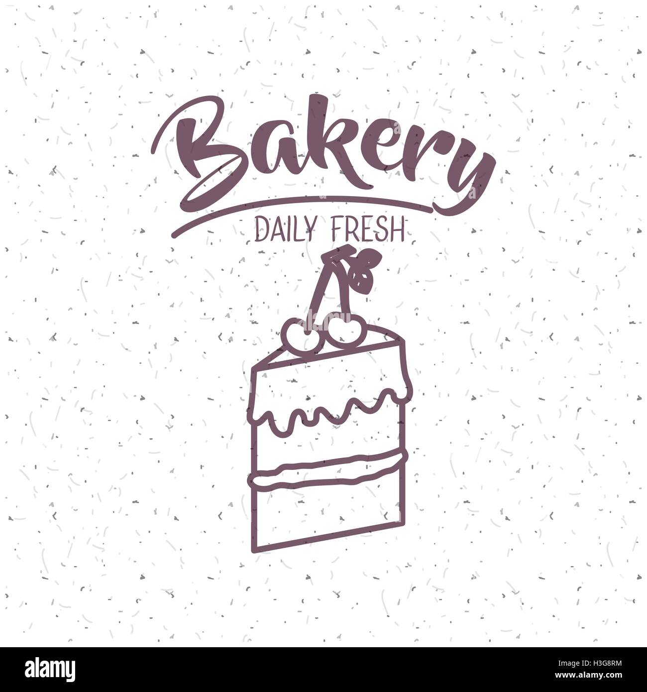 Cake of bakery food design Stock Vector Image & Art - Alamy