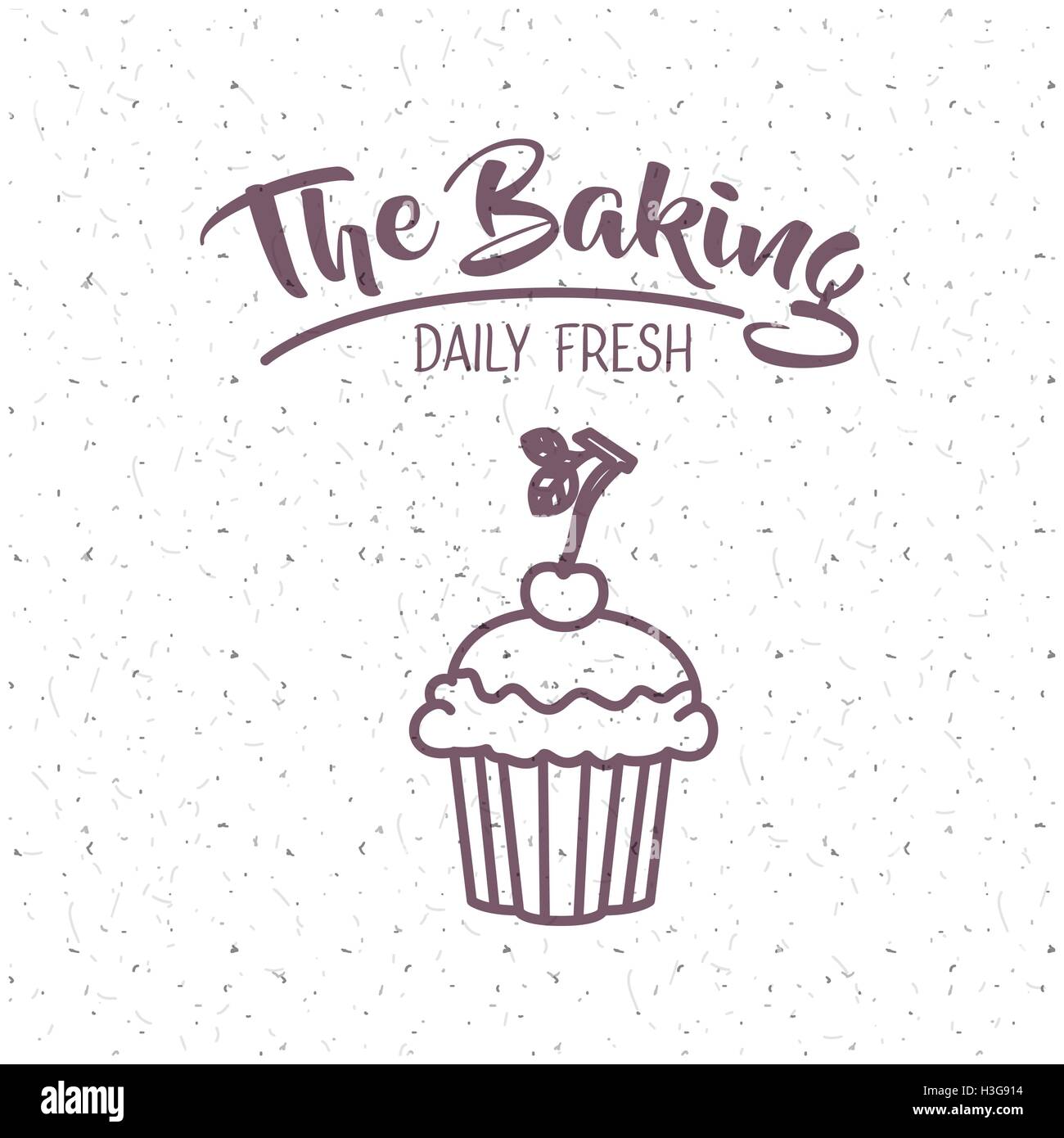 Cupcake of bakery food design Stock Vector Image & Art Alamy
