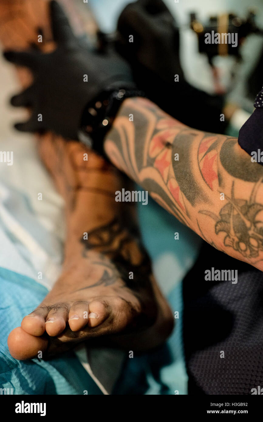 Fluntboy Tattooz - Sneak peak of Miss Claire's shin tattoo... Bookings text  0420907388 | Facebook