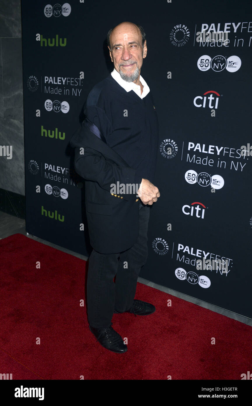 New York City. 6th Oct, 2016. F. Murray Abraham attends the PaleyFest