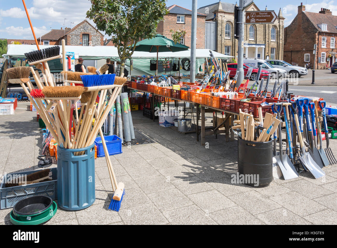 Home hardware in Saturday Market, Market Place, Swaffham, Norfolk, England, United Kingdom Stock Photo