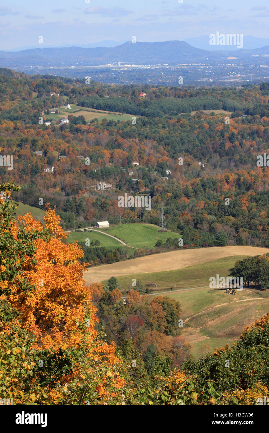 Fall landscape in Blue Ridge Mountains, Virginia Stock Photo Alamy