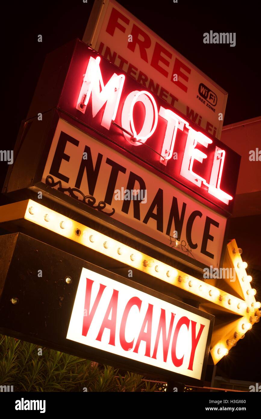 American Neon sign Stock Photo Alamy