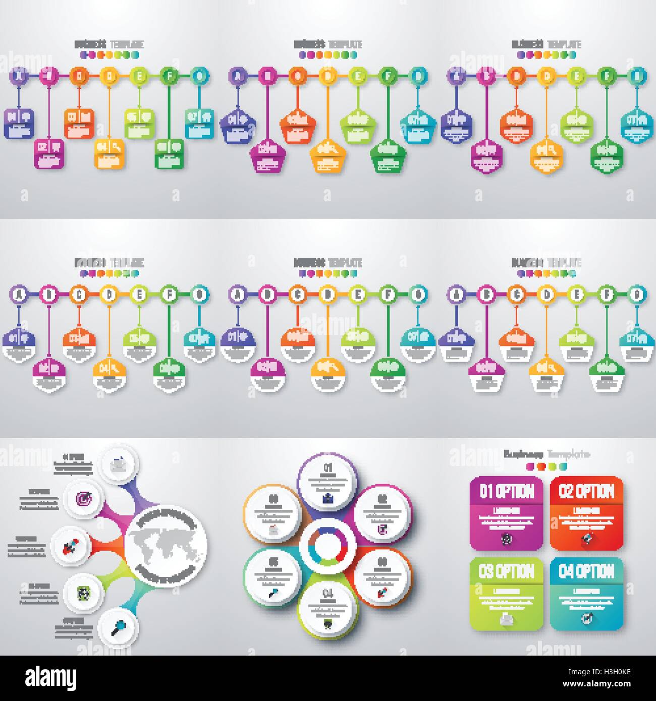 Set with infographics Stock Vector Image & Art - Alamy