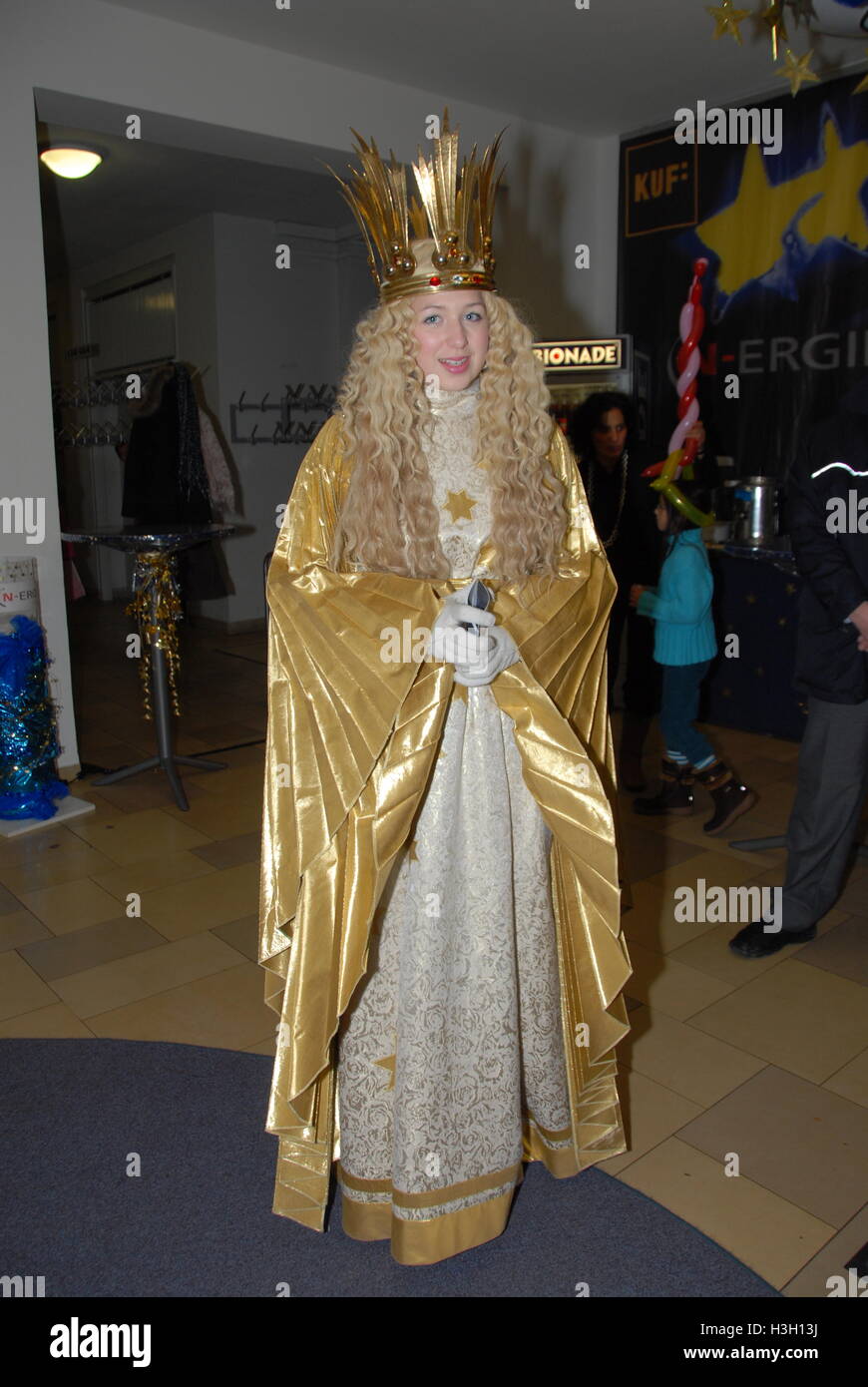 A young German girl was crowned as the 'Christ Angel' at the annual