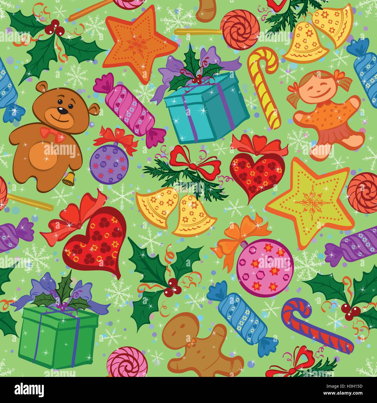 Christmas seamless background Stock Vector Image & Art - Alamy