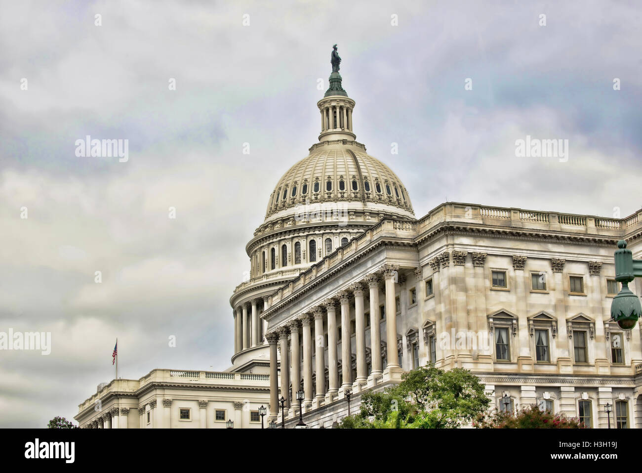 American Capital Building in Washington DC with room for your type. Stock Photo