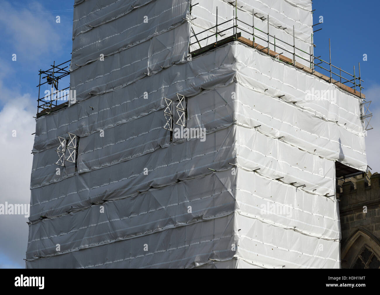 Sandblasting containment curtains hires stock photography and images
