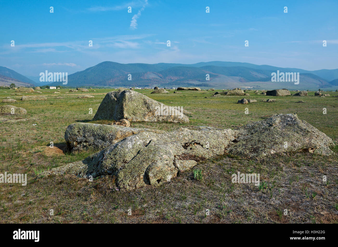 Ininsky rock garden Stock Photo - Alamy