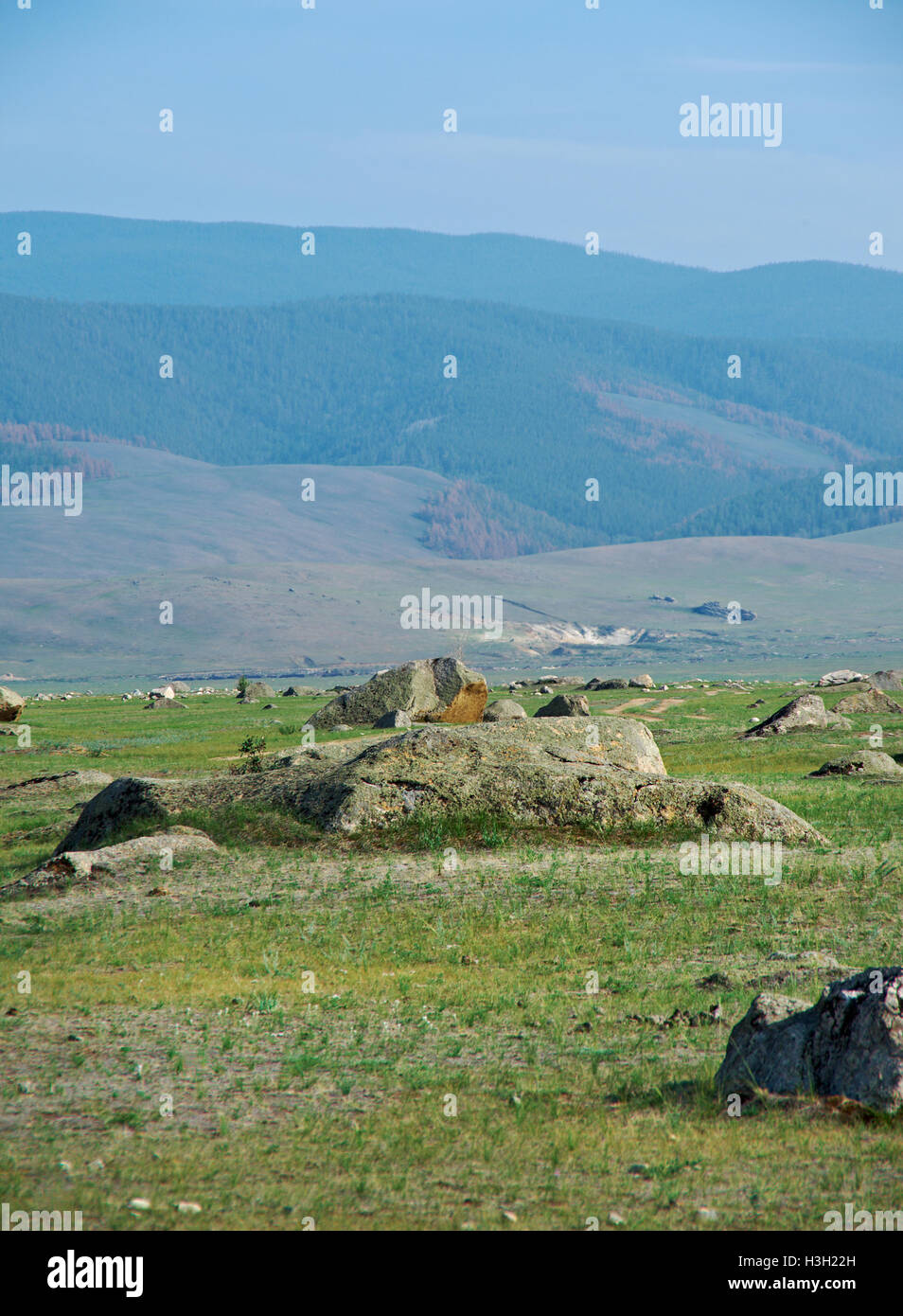 Ininsky rock garden Stock Photo - Alamy