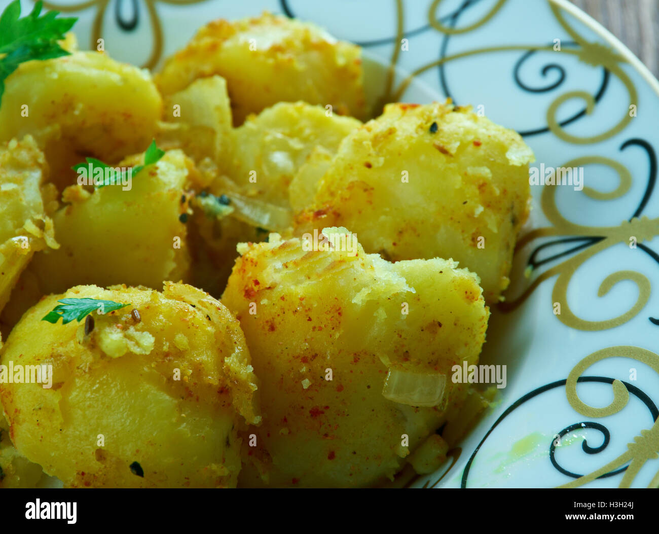 Indian potatoes with cumin hires stock photography and images Alamy