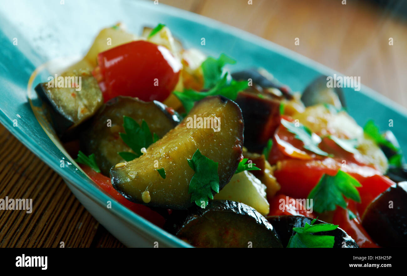 Caponata Agrodolce traditional italian dish Stock Photo Alamy
