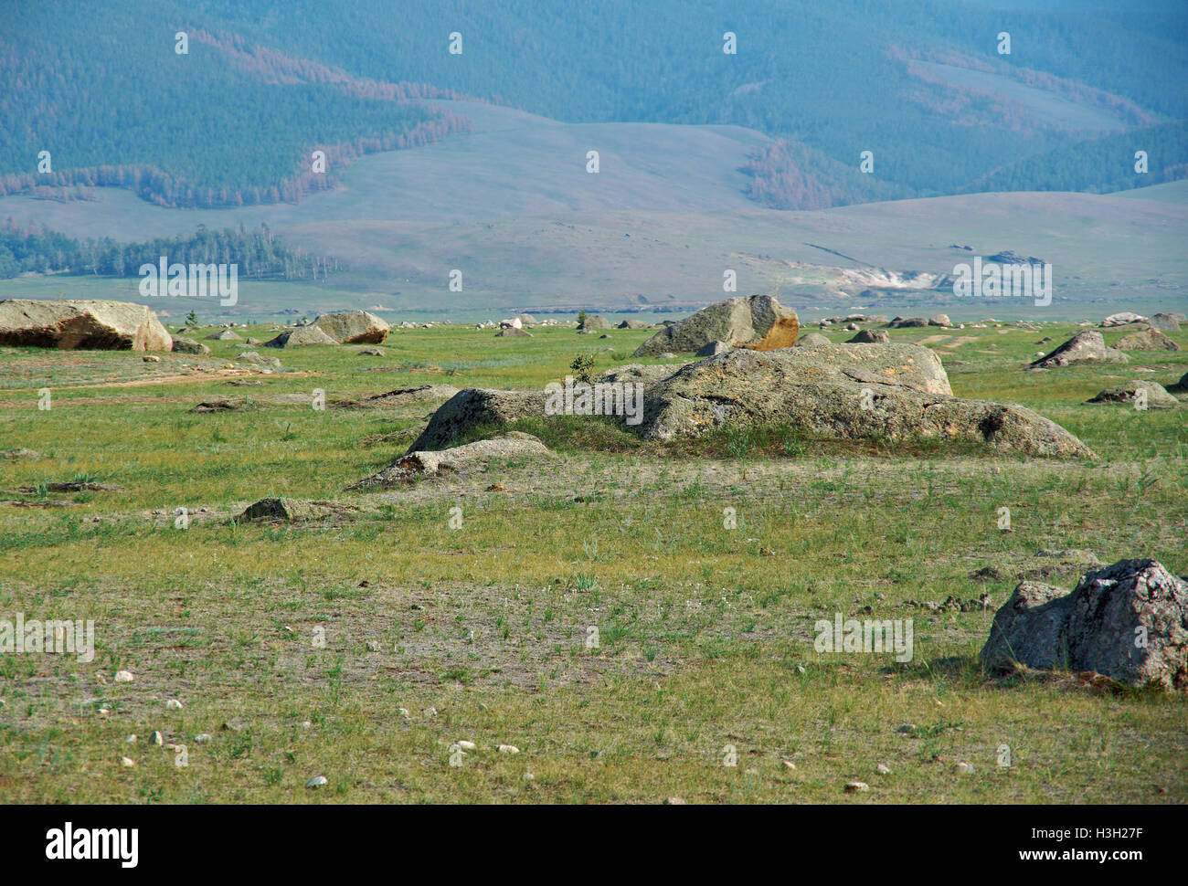 Ininsky rock garden Stock Photo - Alamy