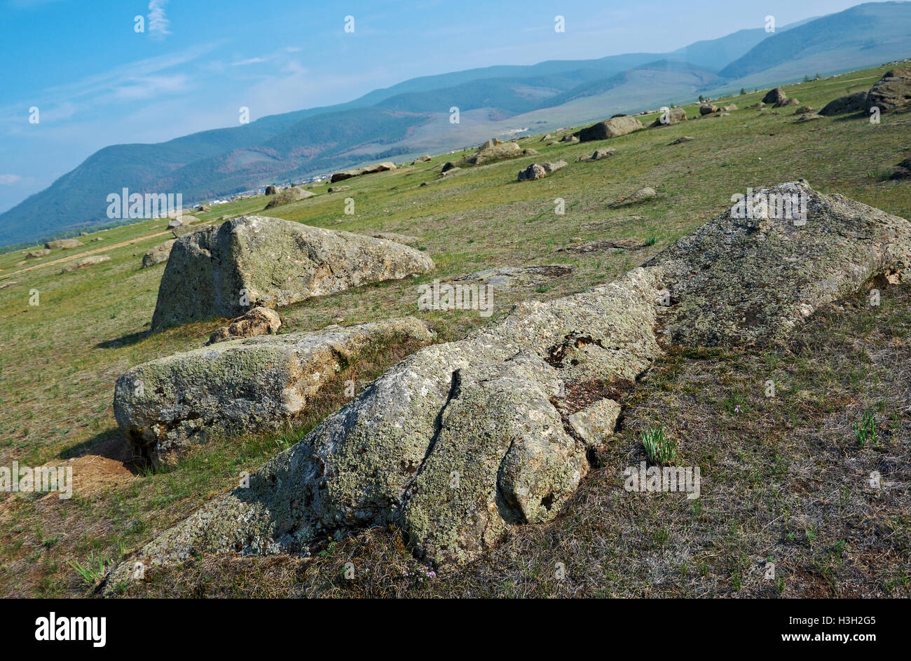 Ininsky rock garden Stock Photo - Alamy