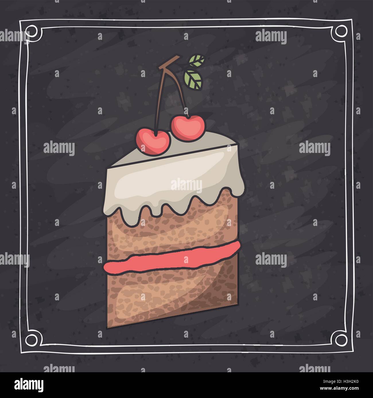 Cake of bakery food design Stock Vector Image & Art - Alamy