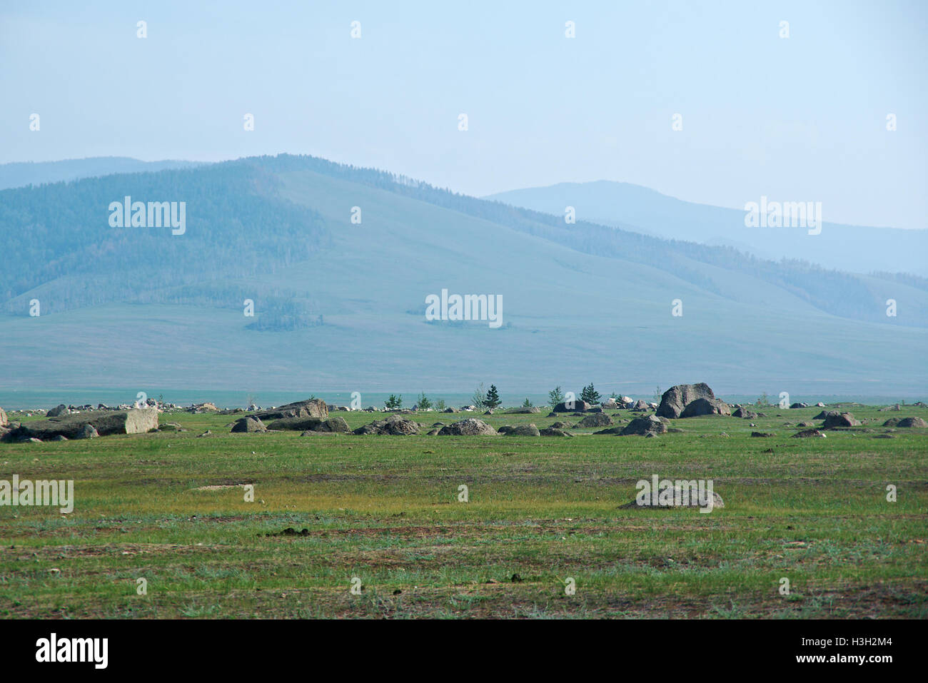 Ininsky rock garden Stock Photo - Alamy