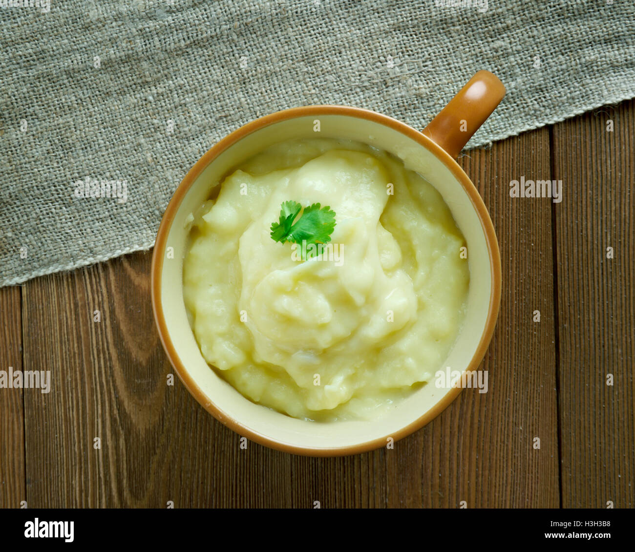 Perunamuusi Mashed potatoes in the Finnish style Stock Photo