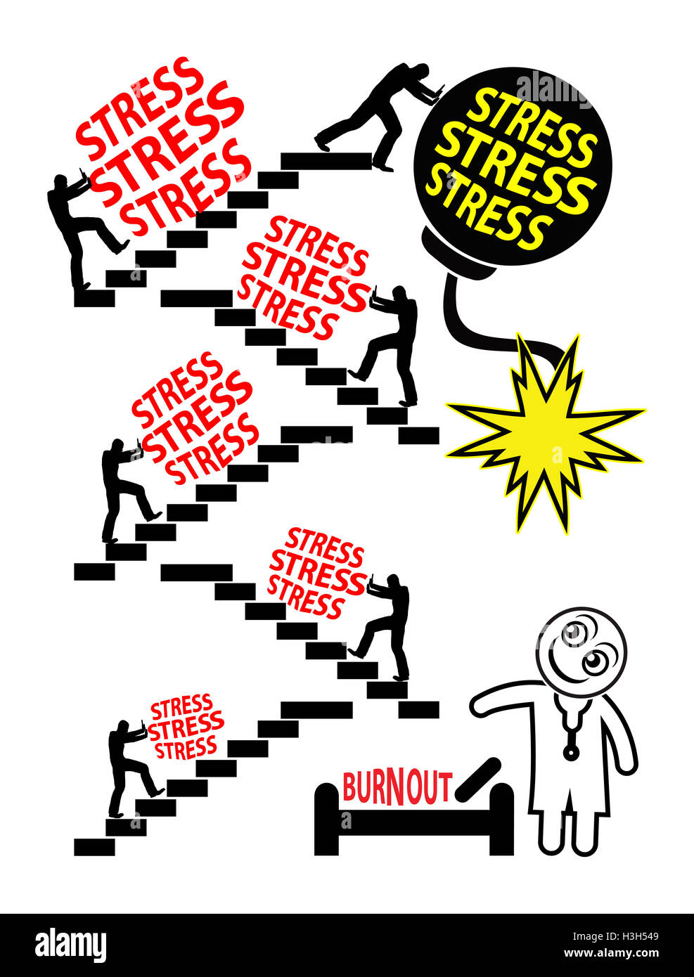 Result stress Cut Out Stock Images Pictures Alamy