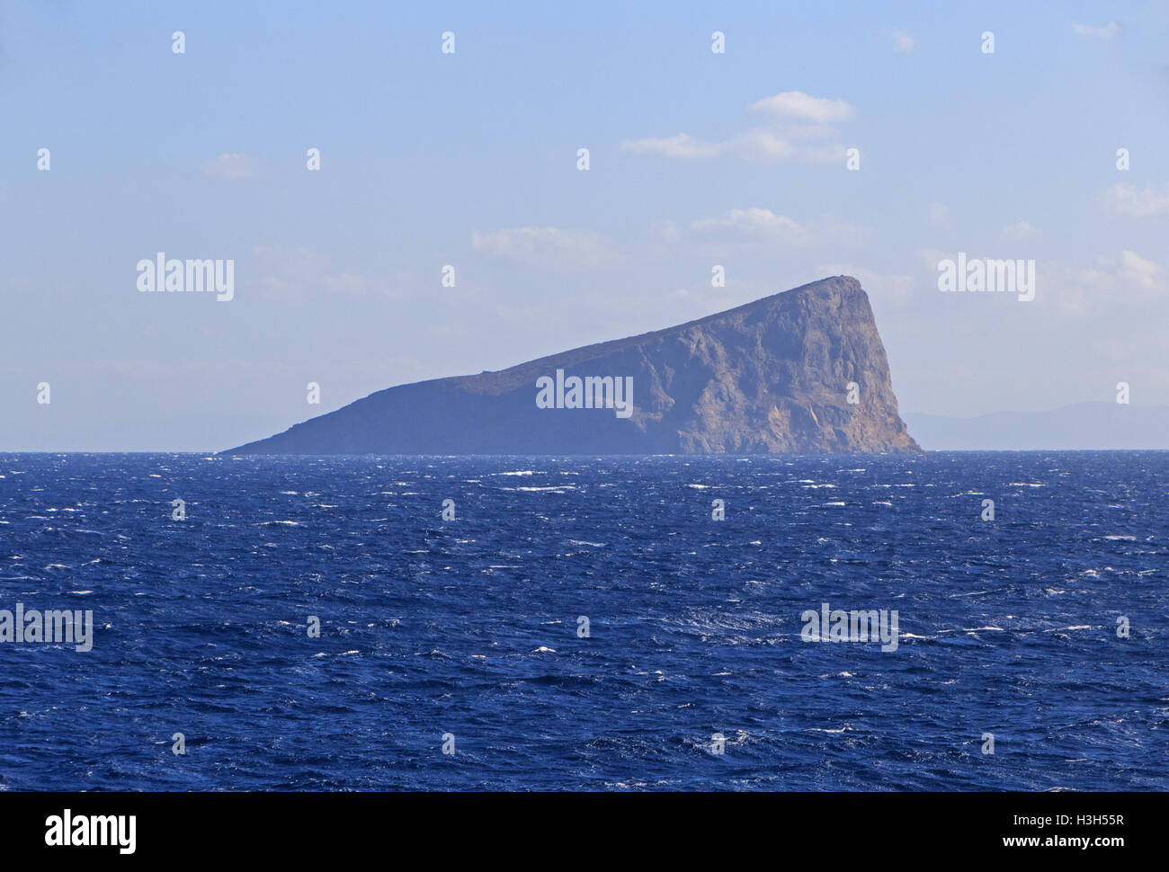 island of Piperi in the Sporades in Greece Stock Photo