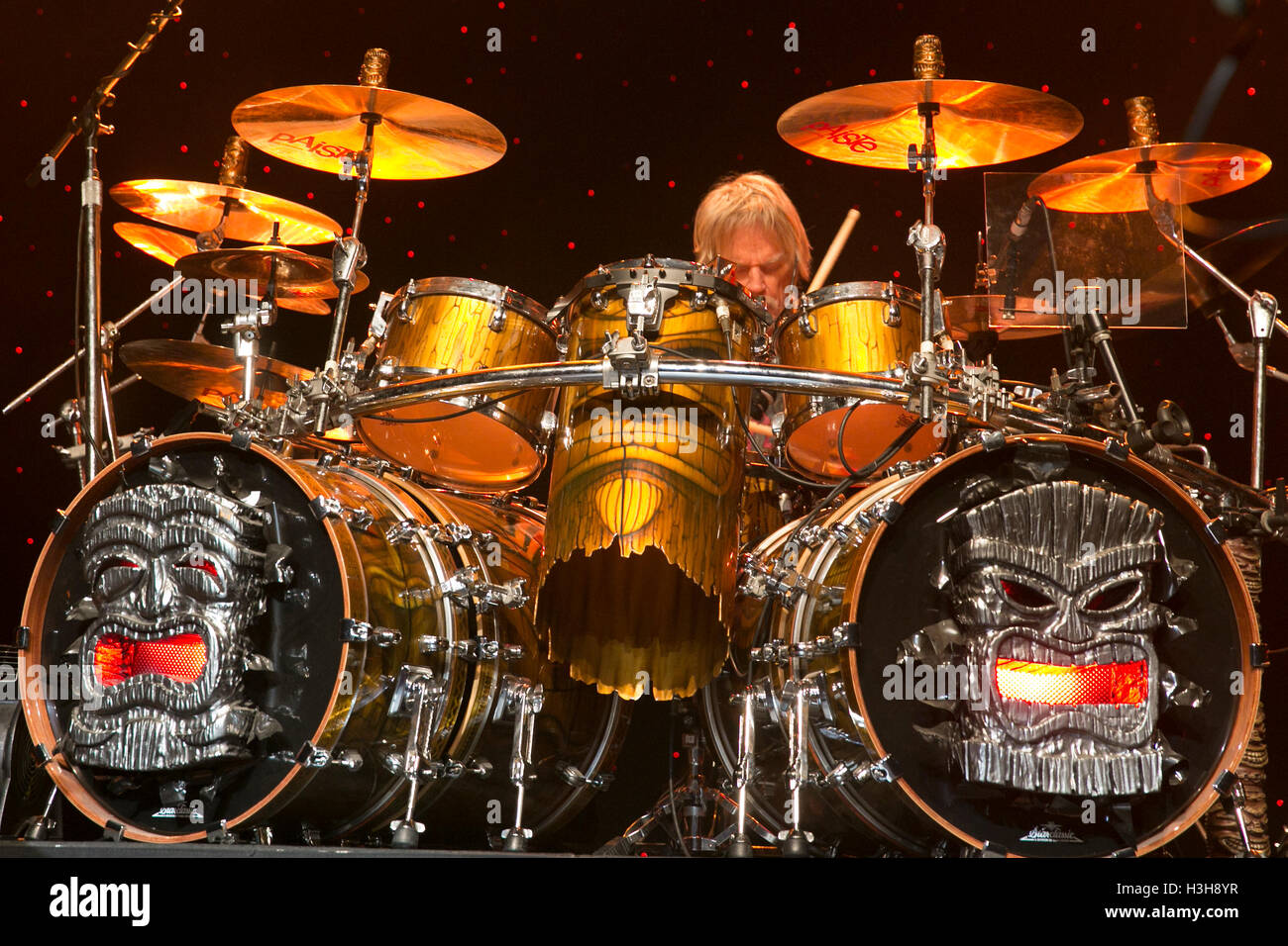 Drummer Frank Beard of ZZ Top perfom at the Warfield Theater on ...