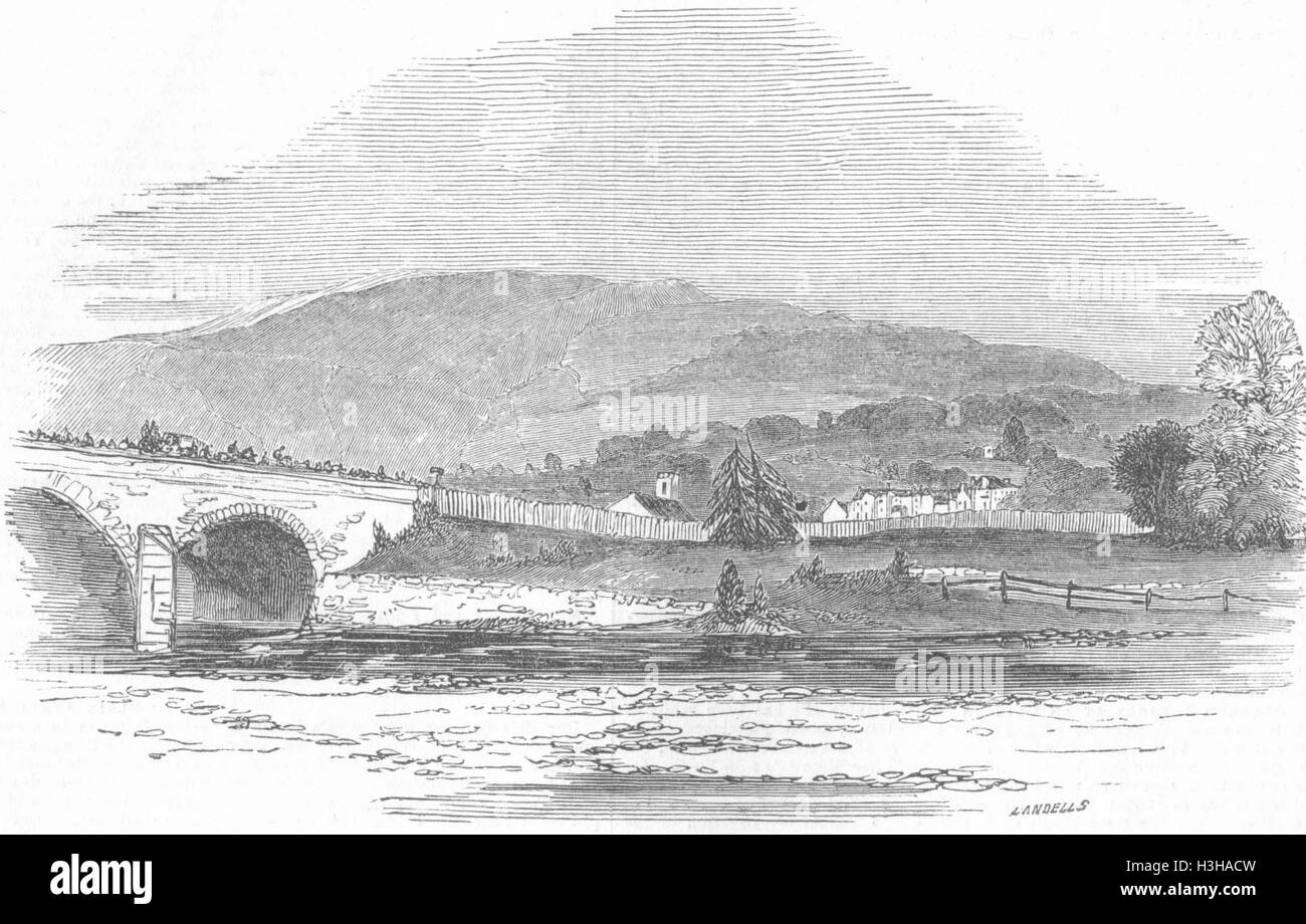 SCOTLAND Royal entry into Blair Athol 1844. Illustrated London News