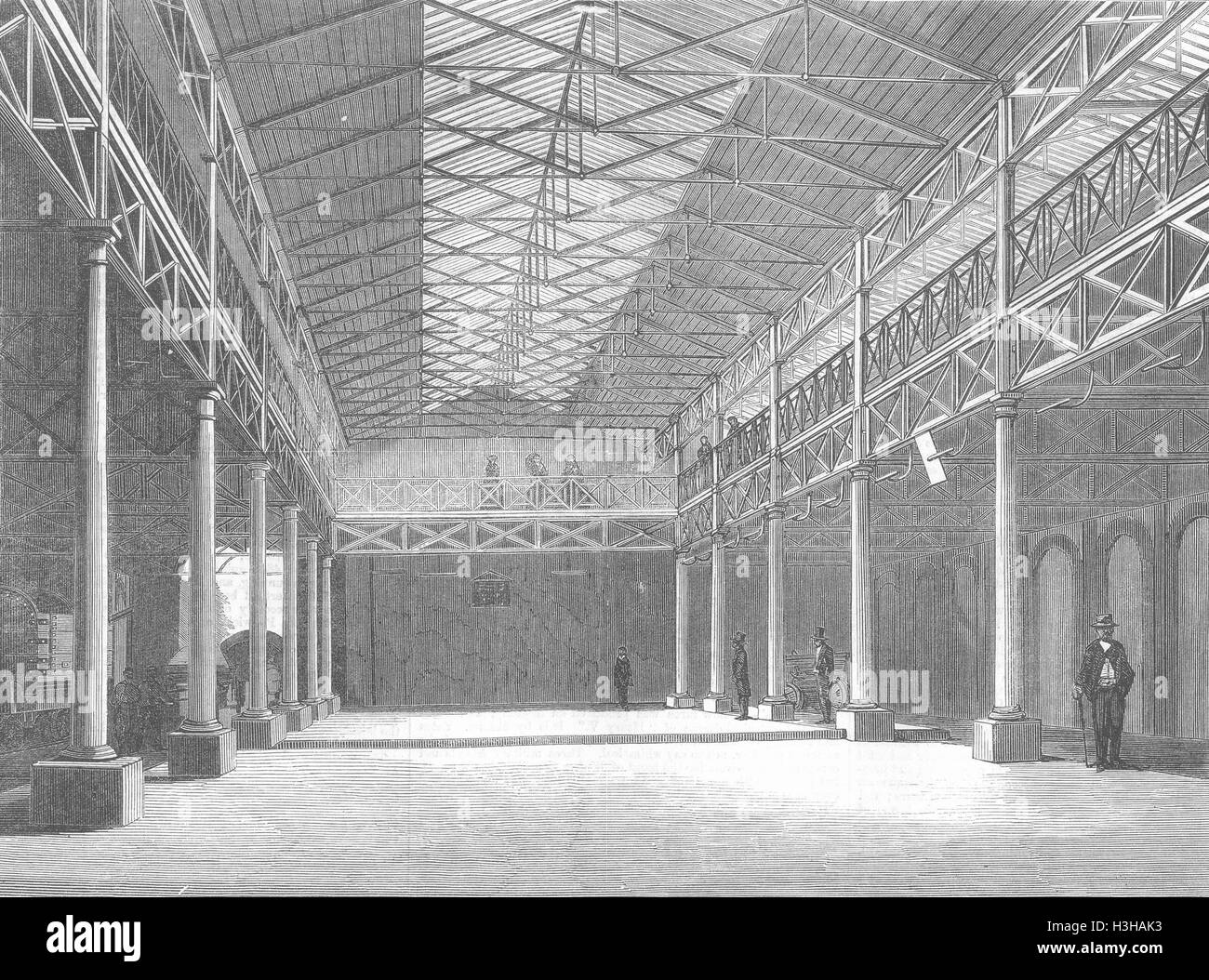 WILTS Salisbury new market 1859. Illustrated London News Stock Photo