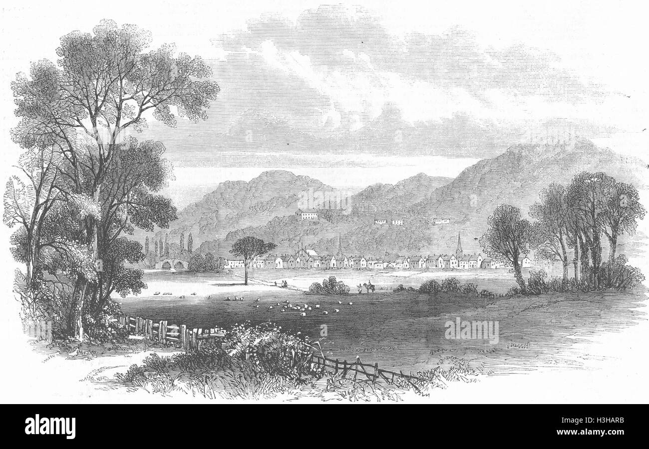 SCOTLAND The Bridge of Allan, N B 1858. Illustrated London News Stock