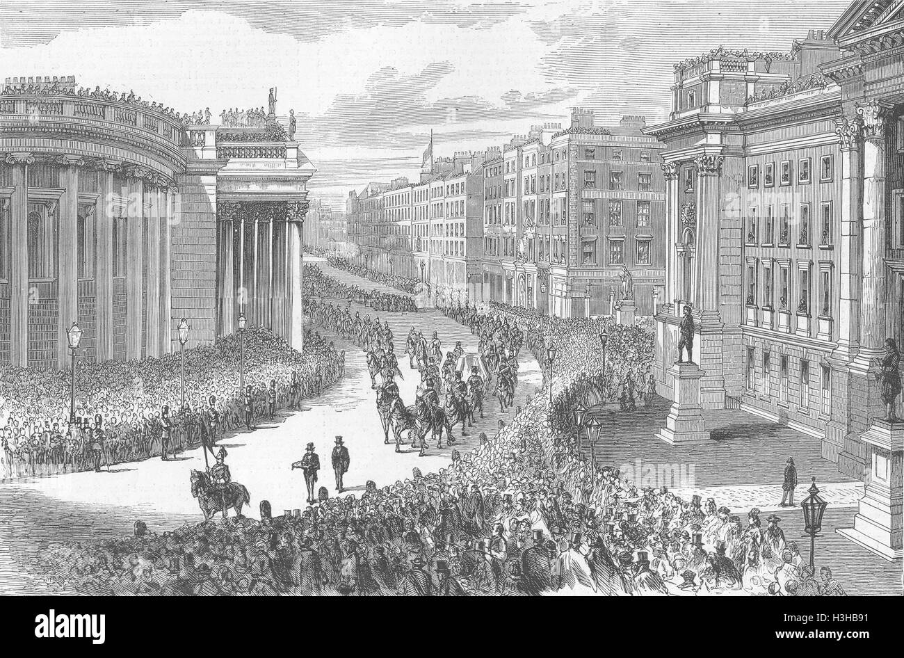IRELAND Lord Mayo's Funeral-sketch Bank of 1872. The Graphic Stock ...