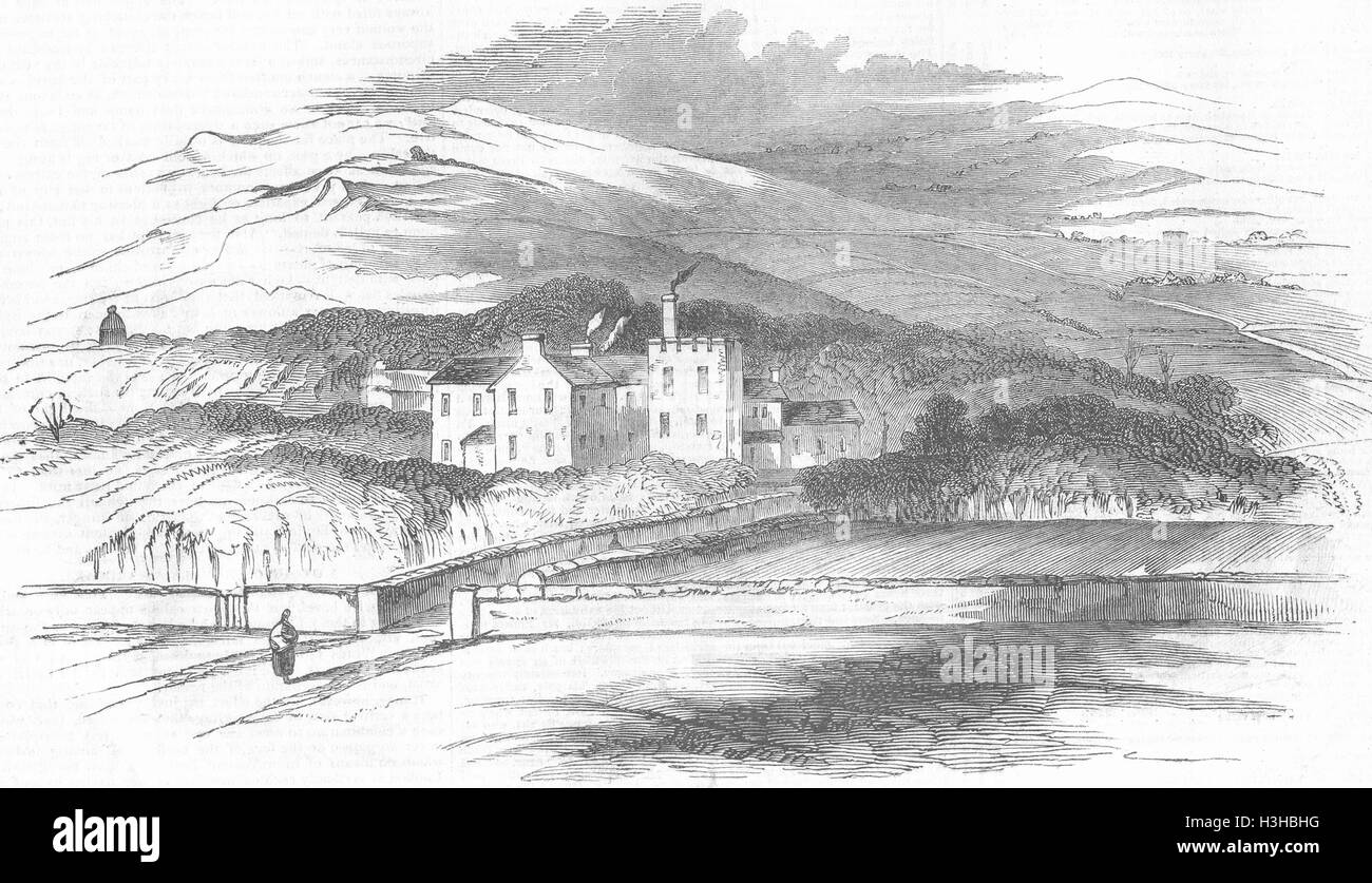 IRELAND Derrynane Abbey 1846. The Pictorial Times Stock Photo Alamy