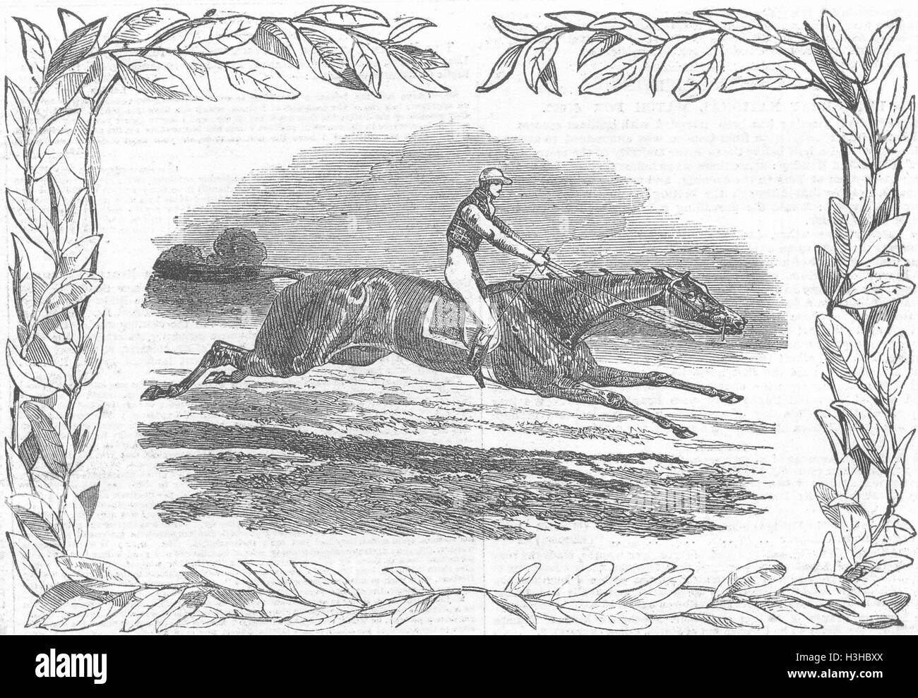 YORKS Flying Dutchman, Winner, York Spring mtg 1851. Illustrated London News Stock Photo