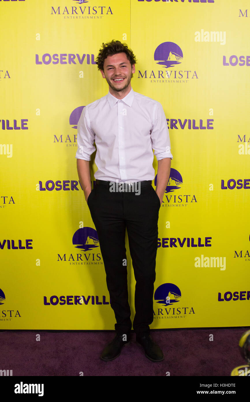 Nick Fink attends Red Carpet Premiere of LOSERVILLE on September 29, 2016 in Los Angeles, California Stock Photo