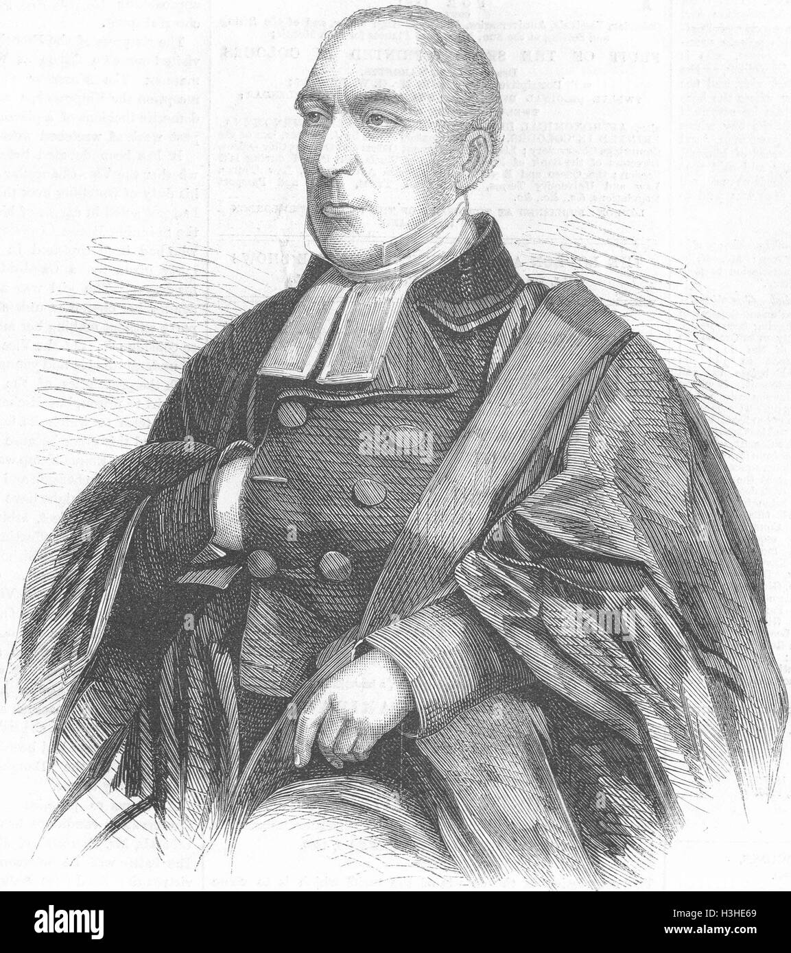 CLERGY Rev Croly, LL 1860. Illustrated London News Stock Photo
