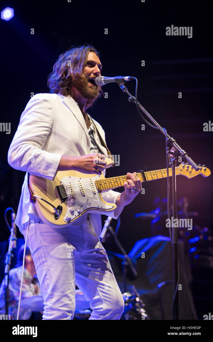 John Mark McMillan performs during the Tour De Compadres at Ascend Amphitheatre on September 23, 2016 in Nashville, Tennessee. Stock Photo