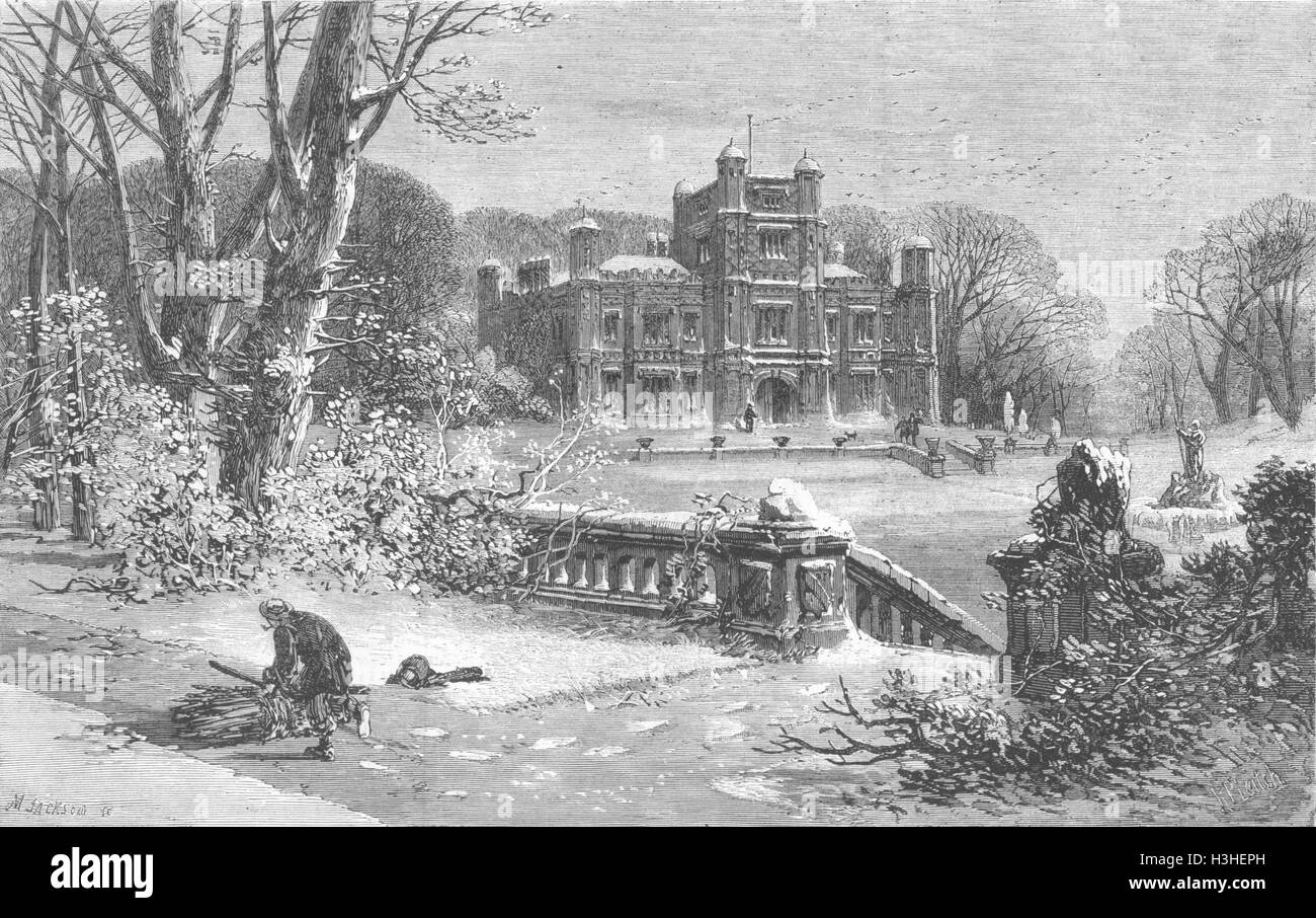 HOUSES Julian Legend of Ravenshurst 1864. Illustrated London News Stock Photo