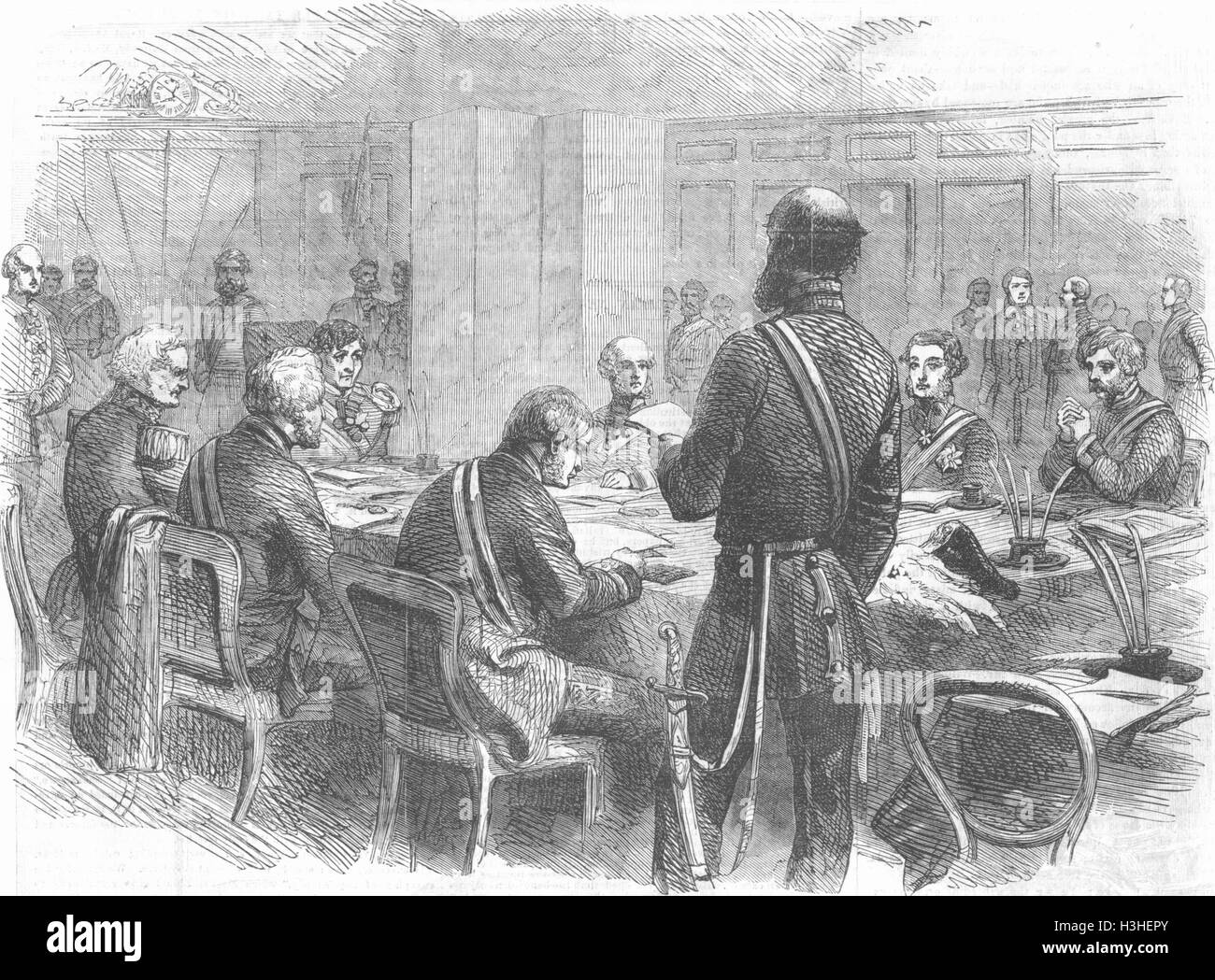 MILITARIA Crimean inquiry-exam of Earl Lucan 1856. Illustrated London ...