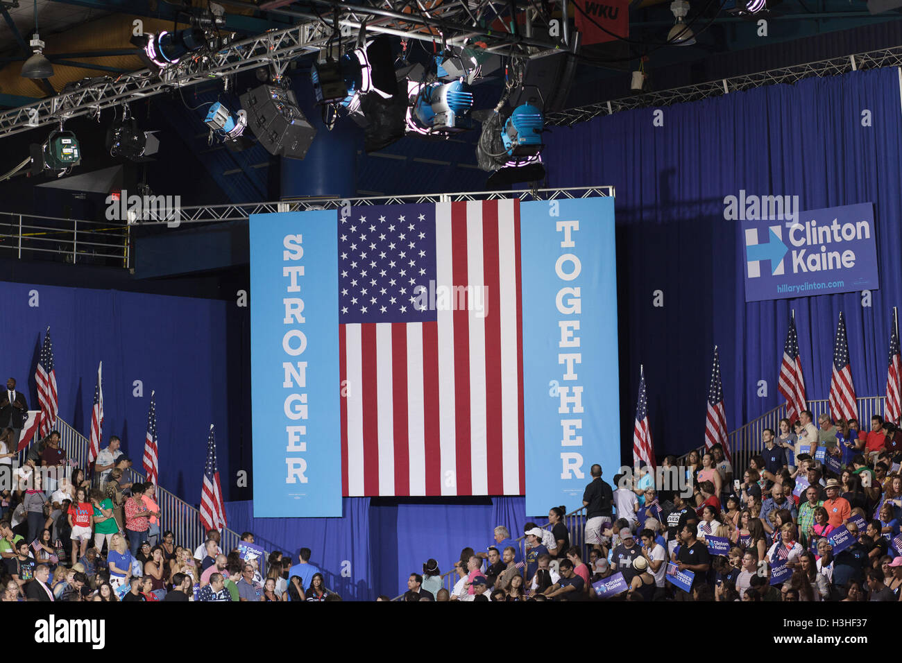 Clinton supporters at Florida International University in Miami Florida