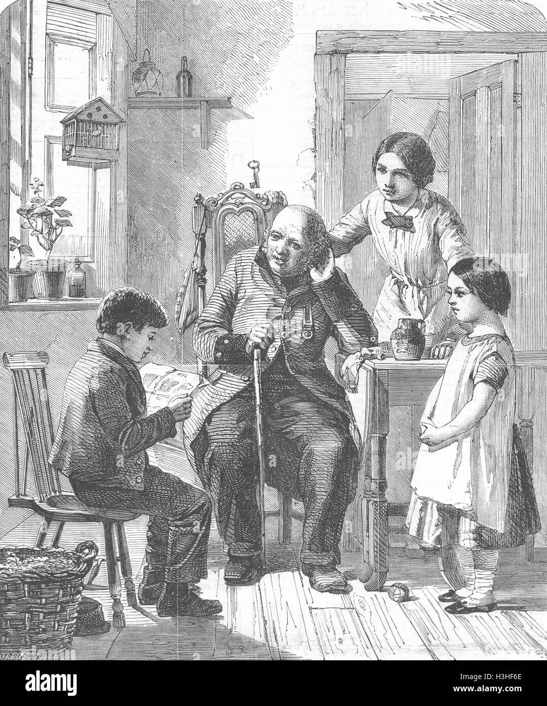 FAMILY From our own correspondent 1856. Illustrated London News Stock Photo