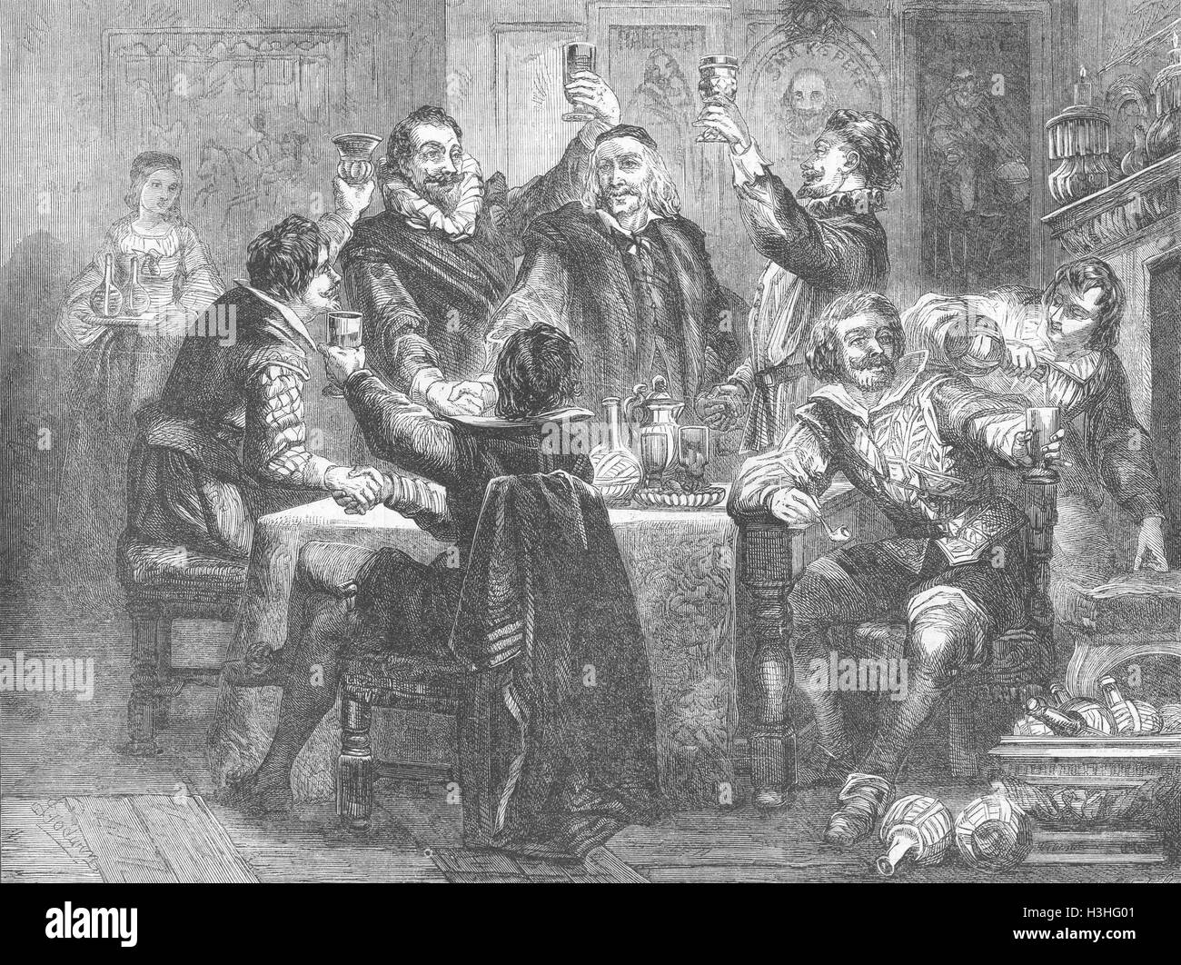 Download Society A Merry Christmas 1860 Illustrated London News Stock Photo Alamy PSD Mockup Templates