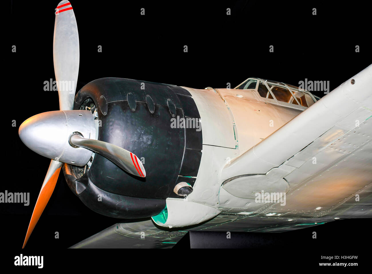 Japanese fighter plane Zero from World War Two Stock Photo