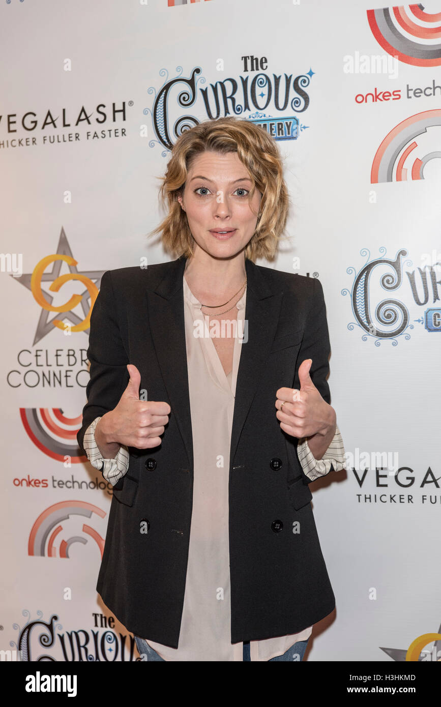 April Bowlby at Celebrity Connected 2016 Luxury Gifting Suite red carpet honoring The Emmys® at the W Hotel Hollywood on September 17, 2016 in Hollywood, California. Stock Photo